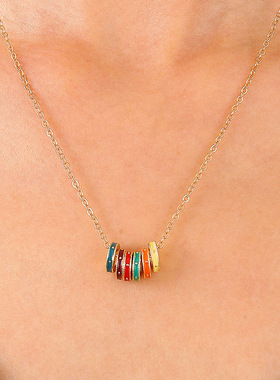 Vintage colored earrings necklaces earbobs hoop women's耳圈