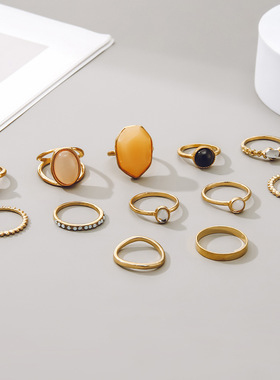 Fashion Joint Ring Vintage Rings Female 欧美关节复古戒指女