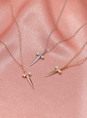 Retro cross collarbone necklace men women ornaments 十字项链