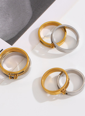 New ear bone clip Women multi-layer cool temperament earring