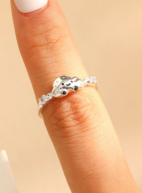 女戒指New Flower Cloud Ring Feminine Charm Open Women's Ring
