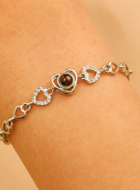 Women New Love Bracelet Fashionable Elegant Heart Hand Rope