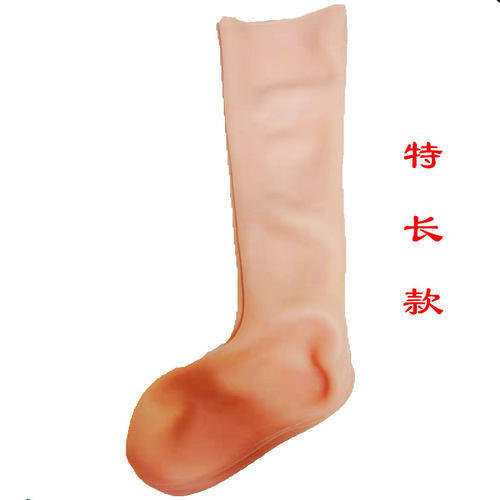 加长款硅胶护脚套全脚防足干裂袜子男女脚后跟防进水脚套沙滩袜 - 图3