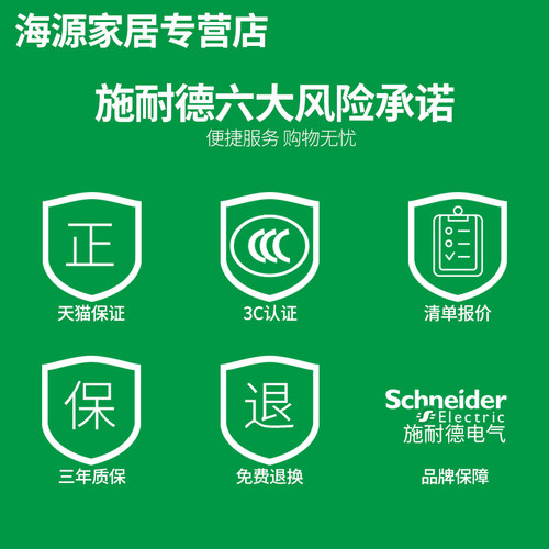 施耐德EA9断路器小型空开1P2P3P4P家用空气开关10A~63A 32A 1P+N - 图1