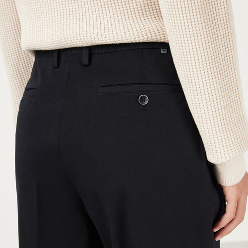 【专柜款】九牧王宽松直筒休闲裤男25秋冬新品莫代尔亲肤弹力舒适 - 图0