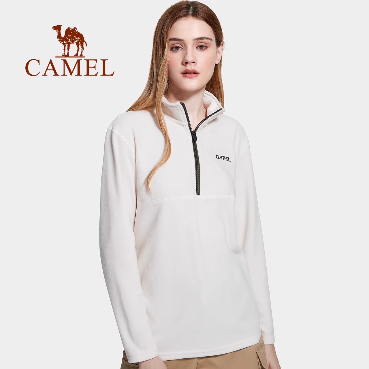 CAMEL骆驼户外抓绒衣男女亲子保暖摇粒绒上衣外套冲锋衣内胆