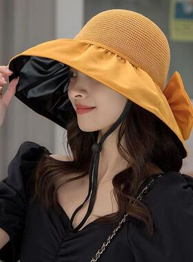 Summer Hat Anti-UV Sun Hats Wide Brim Cap防晒帽女防紫外线