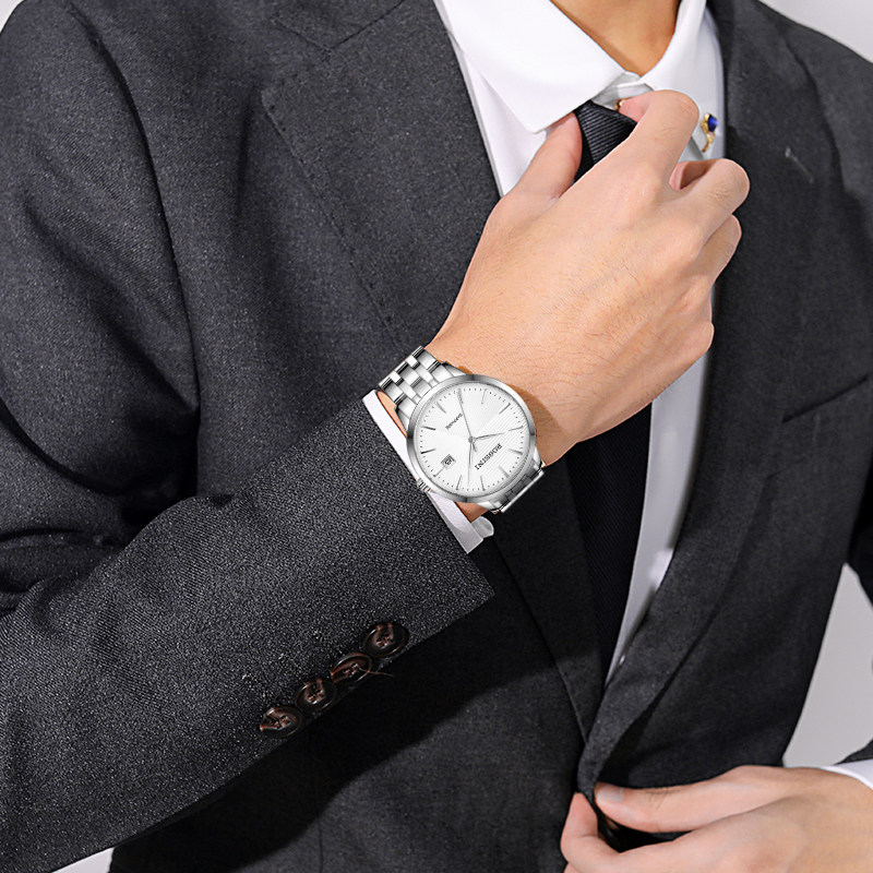 【专柜同款】罗西尼男简约商务石英表 罗西尼outlets店国产腕表