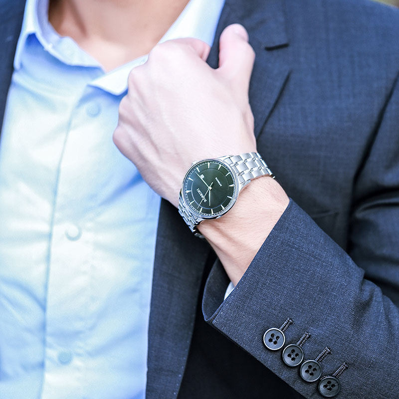 【品牌特卖】罗西尼手表男自动机械表商务防水简约男表日历517781