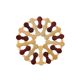 Dining table mat bamboo insulation mat casserole mat anti-scalding mat