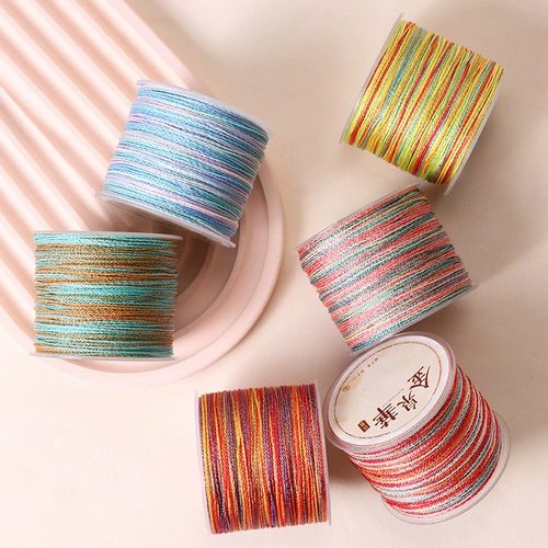 Звездное небо разбрызгивает золотой краситель Cai Cai Line 6 9 12 12 Маленькие рулоны ручной ожерелья