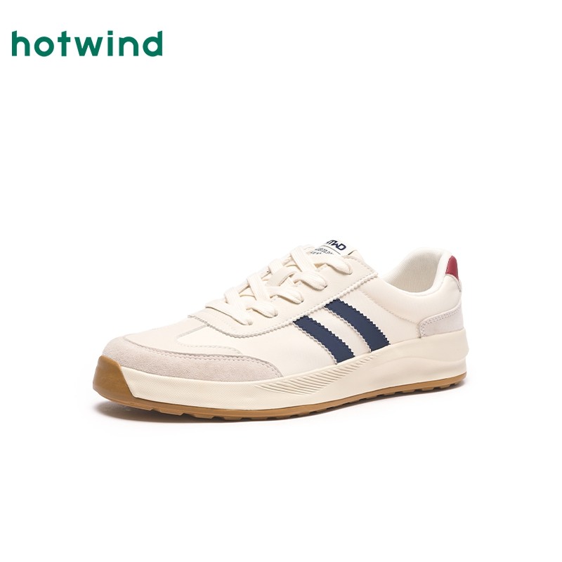 热风男鞋2025年秋季新款男士休闲鞋百搭舒适德训鞋拼色日常男鞋子,淘宝优惠券,粉丝福利购,淘宝优惠卷