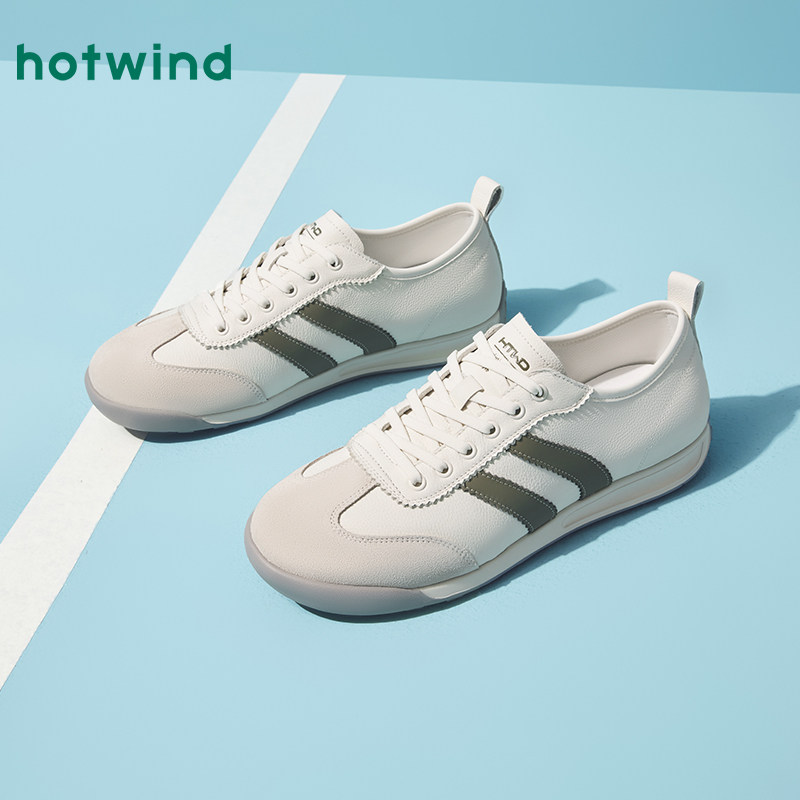 热风男鞋2025年秋季新款男士时尚休闲鞋复古德训鞋运动学院风鞋子,淘宝优惠券,粉丝福利购,淘宝优惠卷