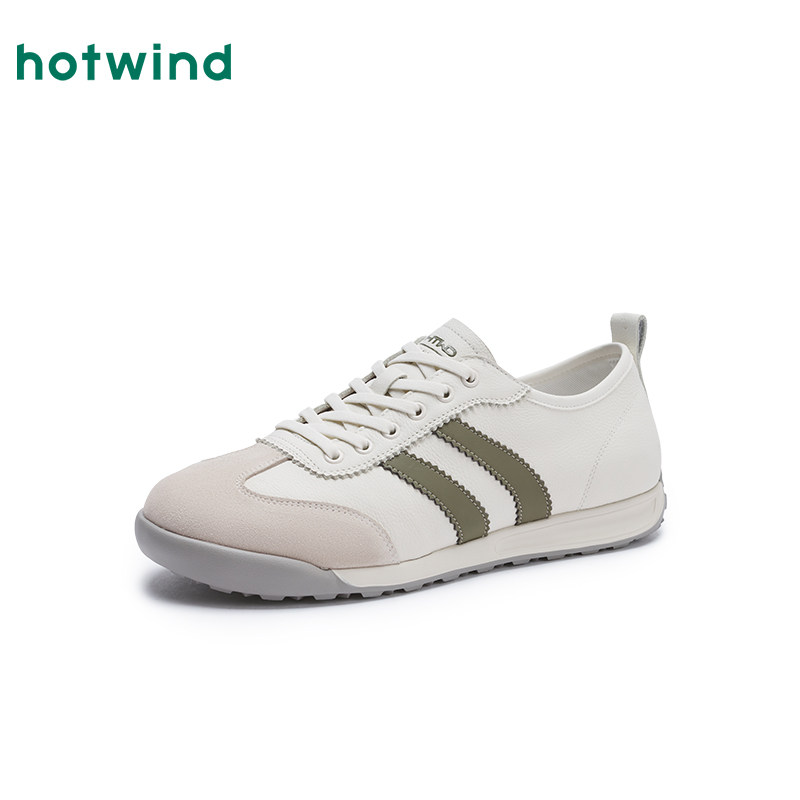 热风男鞋2025年秋季新款男士时尚休闲鞋复古德训鞋运动学院风鞋子,淘宝优惠券,粉丝福利购,淘宝优惠卷