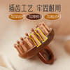 Sandalwood disc ring comb portable comb meridian brush