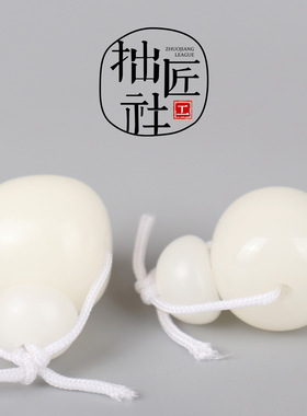 白菩提根老型桶珠佛头 文玩手串手链三通配饰 分体式佛头三通