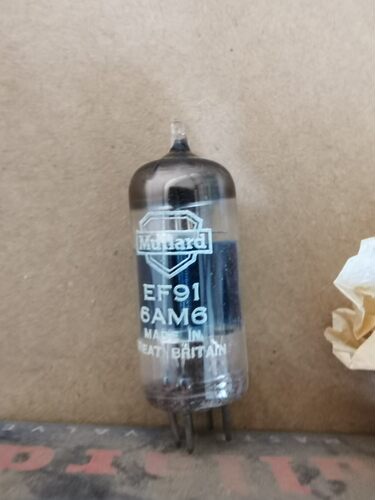 原盒 原装  大盾 EF91  6AM6 英国 - 图0
