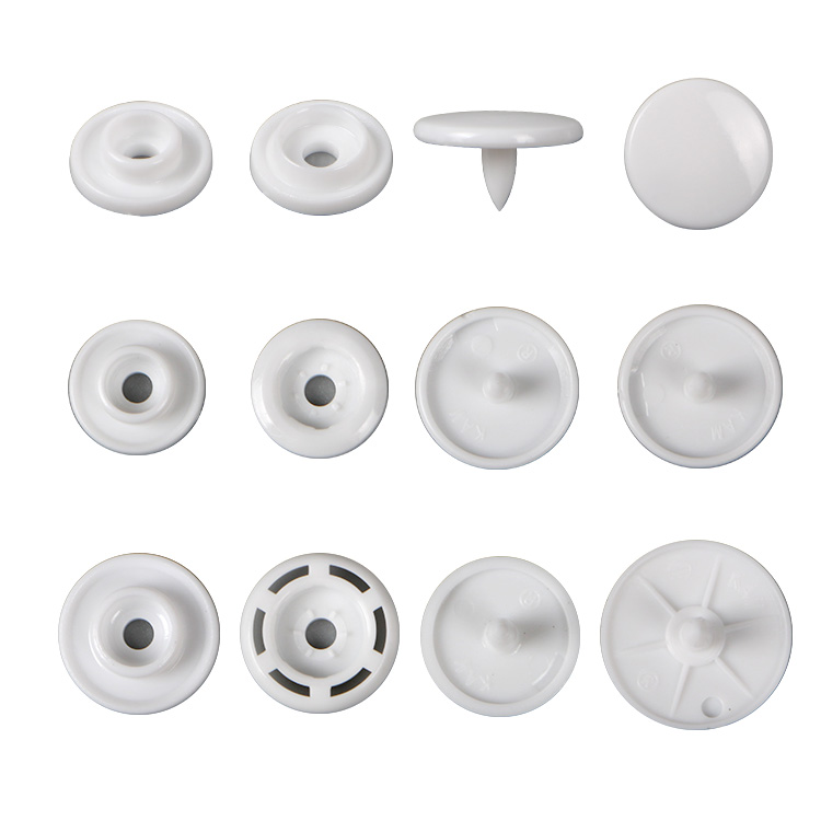 T5华联树脂四合扣子塑料按扣子母扣隐形暗扣T3T8儿童衣服纽扣扣子 - 图3