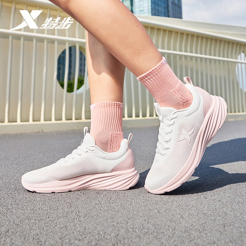 特步舒悦2.0女跑鞋2026春夏新款运动鞋女网面透气轻便减震鞋子