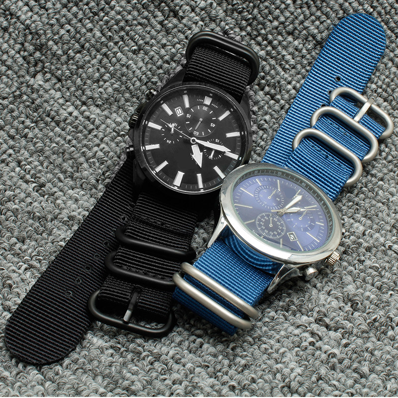 户外防水尼龙手表带沛纳海帆布表带 tkn配件
