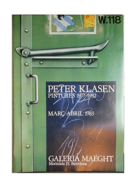 进口法国Maeght玛格画廊KLASEN 展览海报Montbeliard原版装饰画