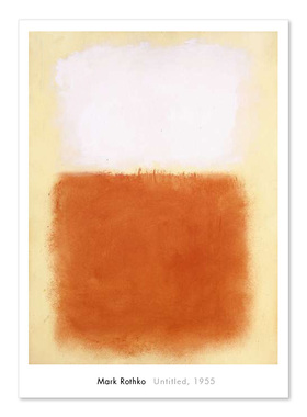 罗斯科Mark Rothko 当代艺术抽象色彩黄色系列经典名画原版装饰画