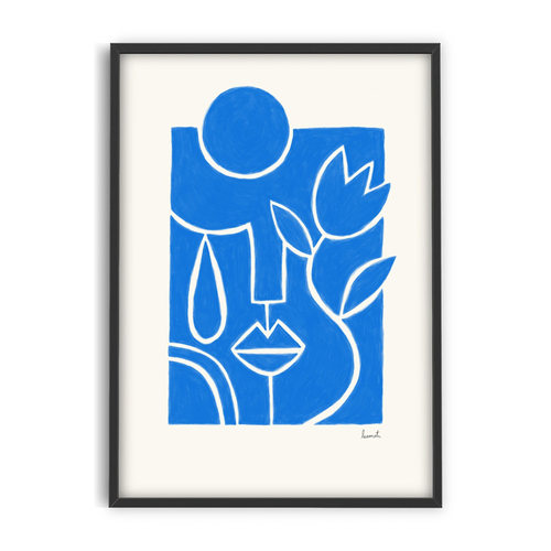 liveart进口荷兰PSTR Studio*Lea Amati 抽象粉色脸庞原版装饰画 - 图2
