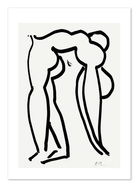 liveart马蒂斯Henri Matisse 白色连衣裙少女原版装饰画
