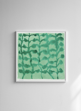 进口瑞典红色北欧风格小众装饰画