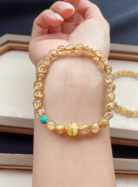 天然发晶手链女款多圈手串饰品礼物送女友闺蜜生日礼物