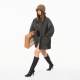 Retro washed workwear denim jacket loose jacket autumn