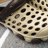 Летние тапочки в стиле Crocs, пляжная обувь, нескользящие босоножки, мюли подходит для мужчин и женщин, для влюбленных, закрытый носок, крупный округлый носок