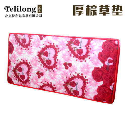 床垫硬垫家用学生宿舍0.9x1.9单人1一米二5上下铺90X190cm棕草垫 - 图1