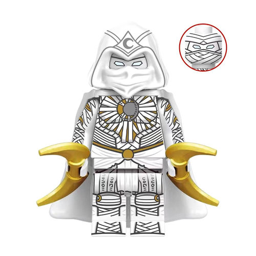 漫威超级英雄美剧月光骑士XH1895积木人仔月牙镖孔苏玩具 - 图2