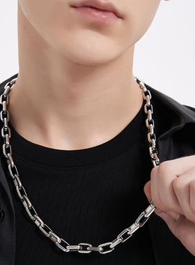 欧美手工钛钢古巴链条不掉色项坠