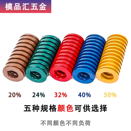 国产黄色矩形普通模具扁线压缩弹簧五金TF极轻负荷非合金钢弹簧 - 图1