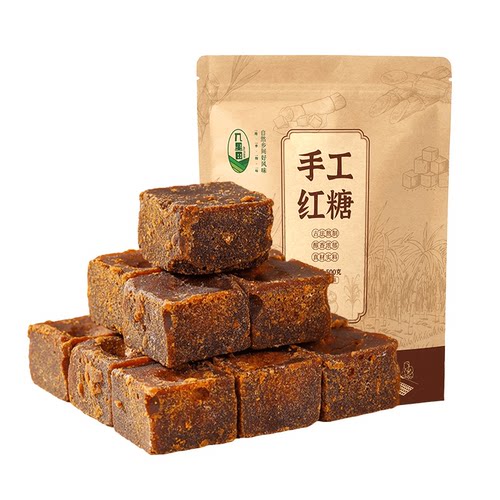 几里田手工红糖生姜红糖广西古法手工红糖甘蔗红糖块状独立包装 - 图3