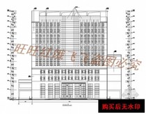 12-layer frame structure office building structure cad drawings (with building cad drawings)