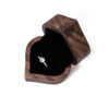 New style black walnut love-shaped ring box
