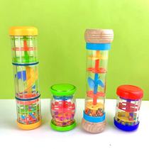 Children Orff percussion instrument Rain sound instrumental Early teaching aids Rainbow hourglass Imitation Rain Sound Cylinder