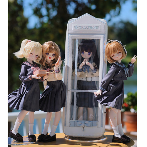 【电话亭】小方糖原创4分bjd娃包外出包可双肩斜挎手提大四BJD女 - 图0