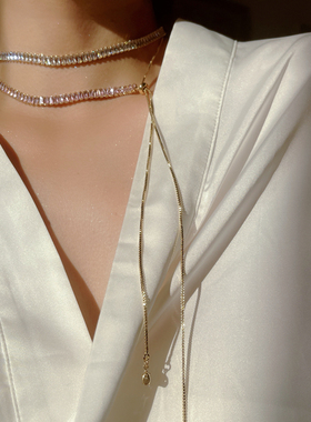 超闪项链女设计感高级轻奢饰品