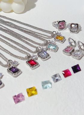 魅芽仙骨锆石个性百搭项链