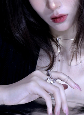 流苏小众设计开口戒指ins冷淡风