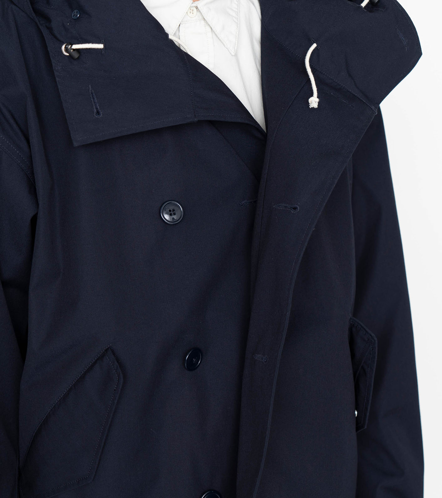 nanamania非nanamica 24ss Hooded jacket M51连帽纽扣夹克冲锋衣-图2