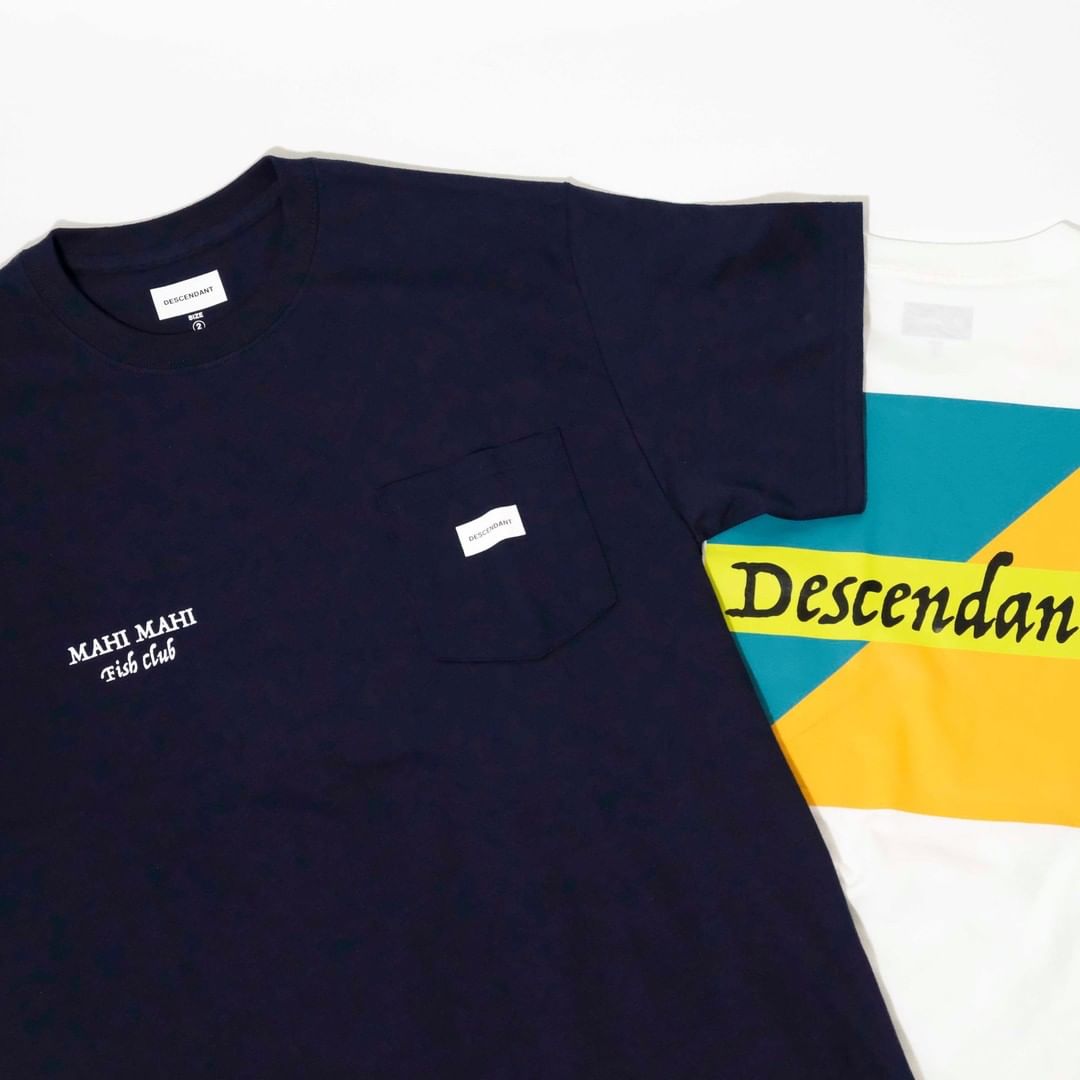 DESCENDANT slaters短袖正方形彩色鲸鱼dcdt西山彻余文乐圆领日系 - 图0