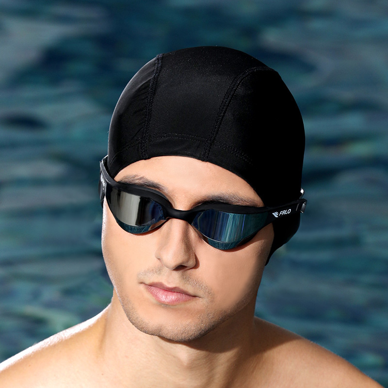 FRLO镀膜泳镜时尚高清视野防水防雾男女竞速成人专业潜水游泳眼镜-图0