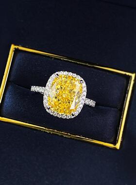 欧美风高碳钻冰花戒指通体S925银