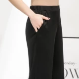 Трикотажные шелковые однотонные штаны для отдыха, юбка, большой размер