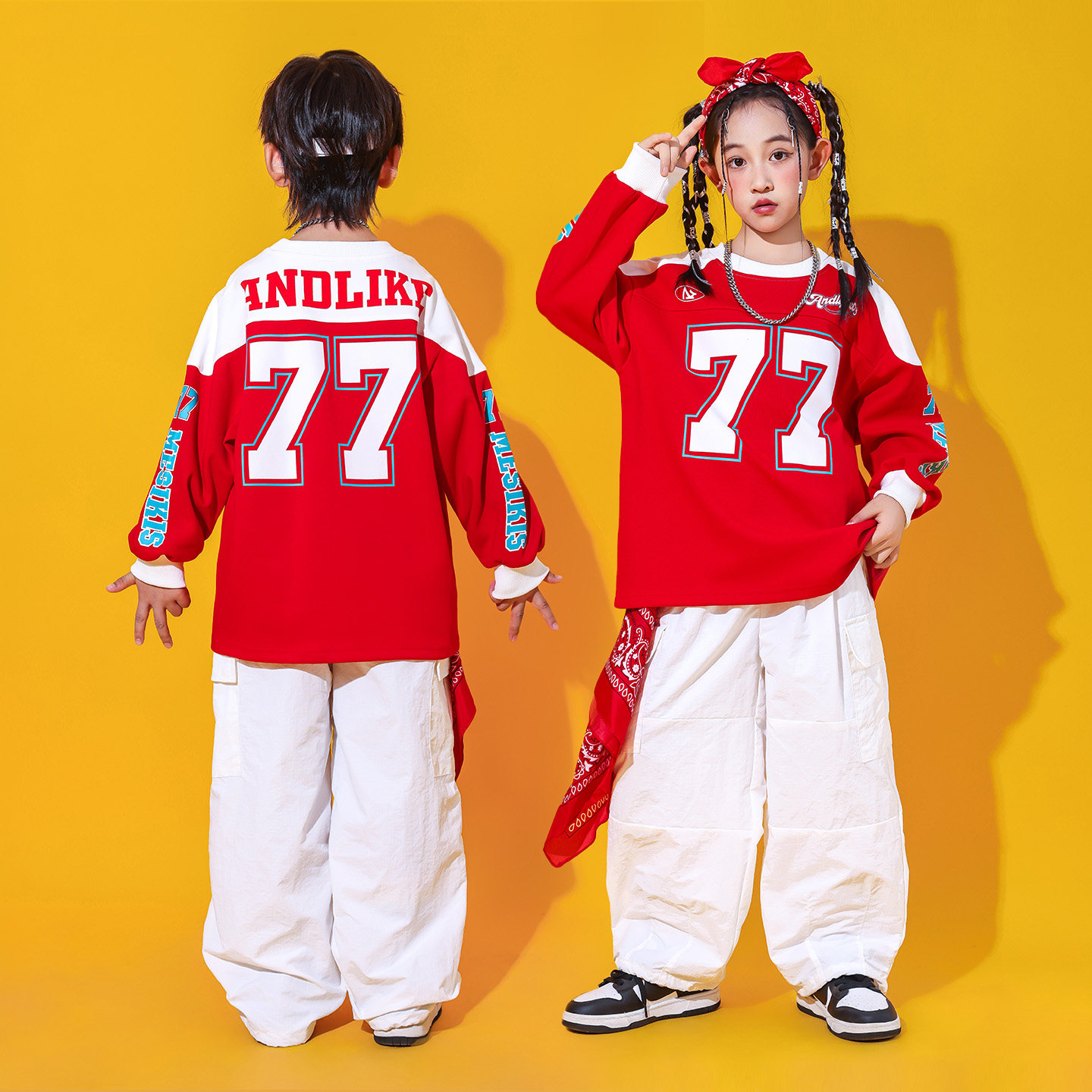 街舞儿童潮服酷帅套装少儿炸街hiphop服装小学生运动会开幕式服饰,淘宝优惠券,粉丝福利购,淘宝优惠卷